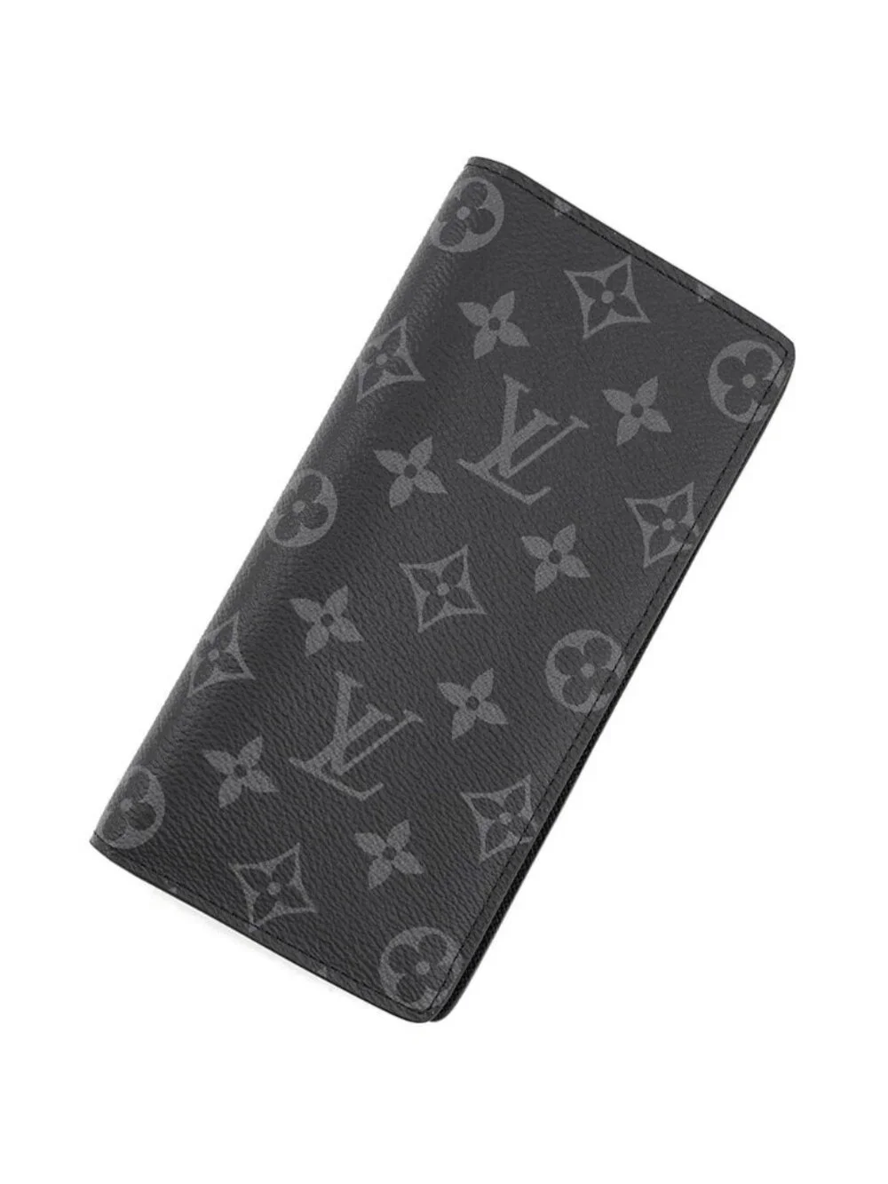 Louis Vuitton Wallet Monogram Eclipse Portefeuille Brazza Black